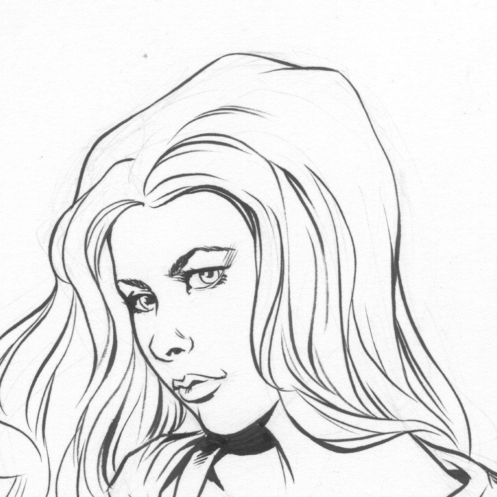 Ron Randall Supergirl Pin-Up