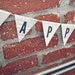 Happy Birthday Recycled Book Pages Banner