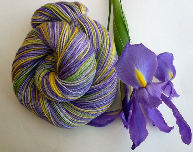 MERINO TWIST SOCK - IRIS