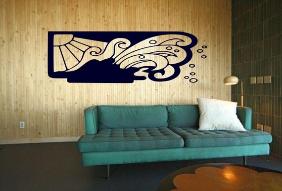 Vintage Sun and Surf Design - Ocean Art -- Vinyl wall art decals by 3rdaveshore