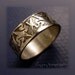Celtic Band, Triangular Knotwork Design, Sterling Silver, size 11