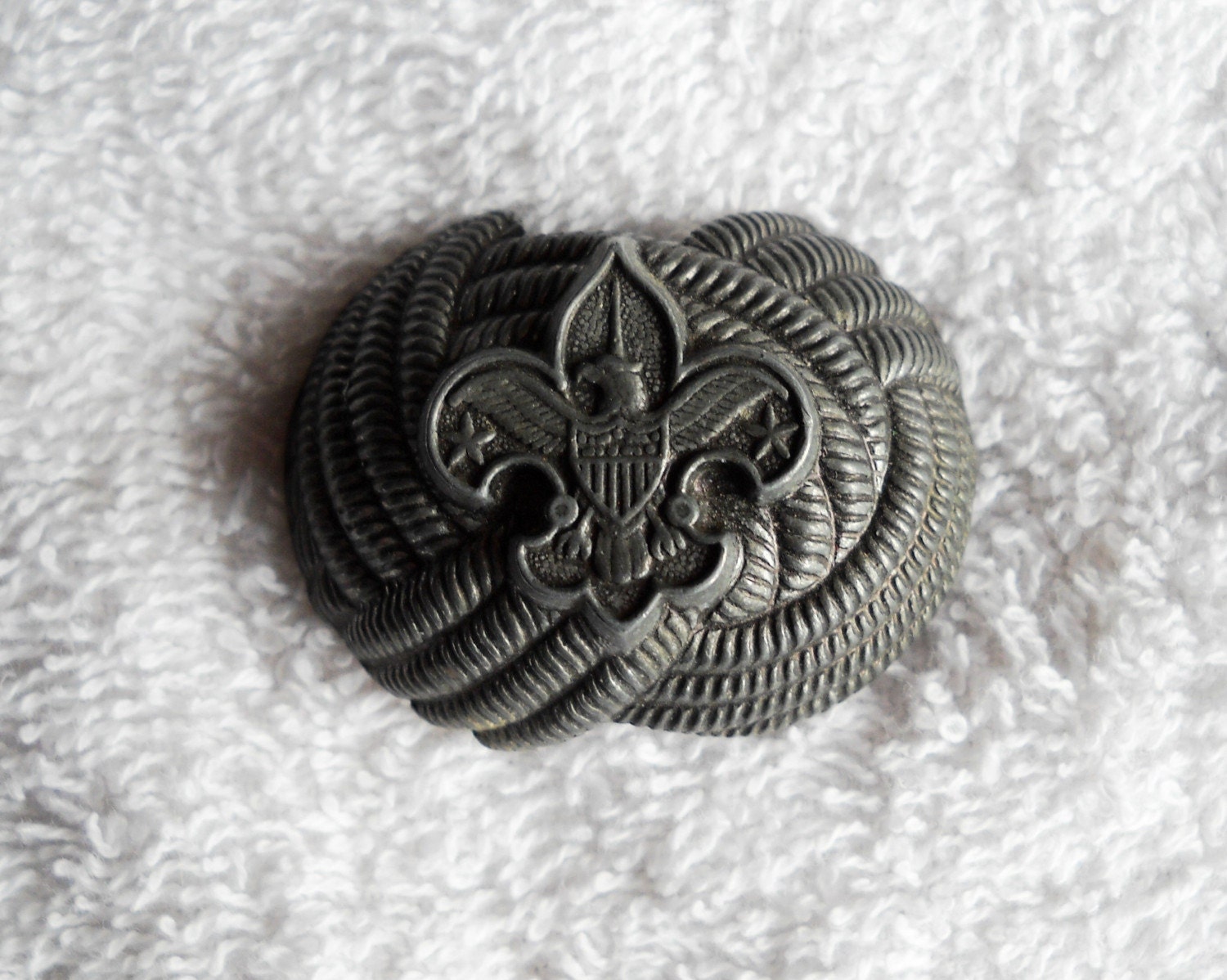 Vintage Boy Scout Neckerchief Slide by glassing on Etsy