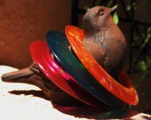 Three Oblong Fall Colored Bangles