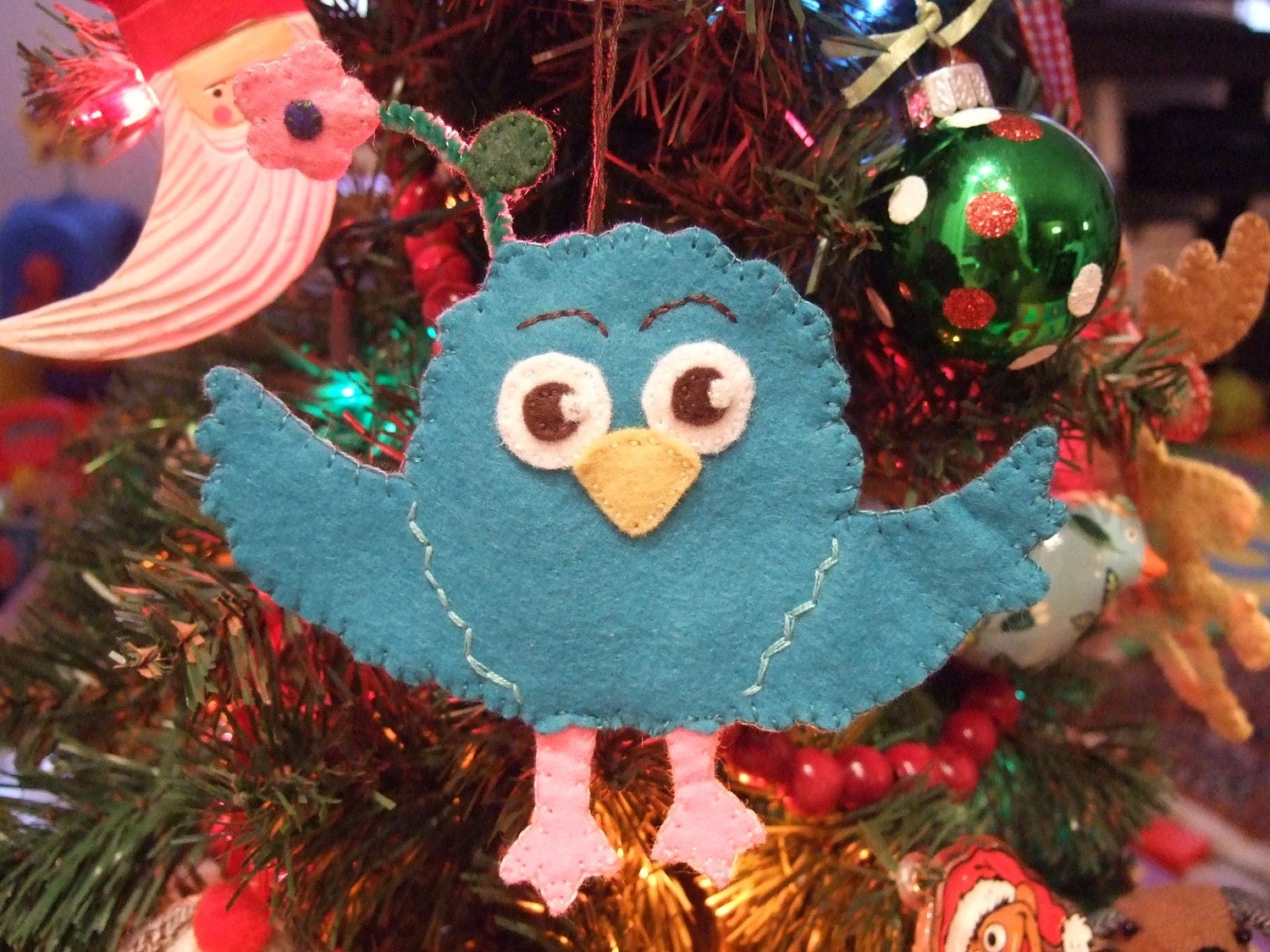 Zee D Bird Felt Ornament - Nick Jr - Moose and Zee