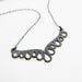 LINGERIE SWEETHEART NECKLINE Pendant - Sterling Silver - Handcrafted by Gemagenta - Black or White, Delicate necklace, Chantilly Lace, Sexy