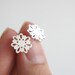 LINGERIE MINI EARRINGS Studs - Sterling Silver - Handcrafted by Gemagenta - Black or White - Romantic, Sexy Lingerie, Delicate, Lace, Cute
