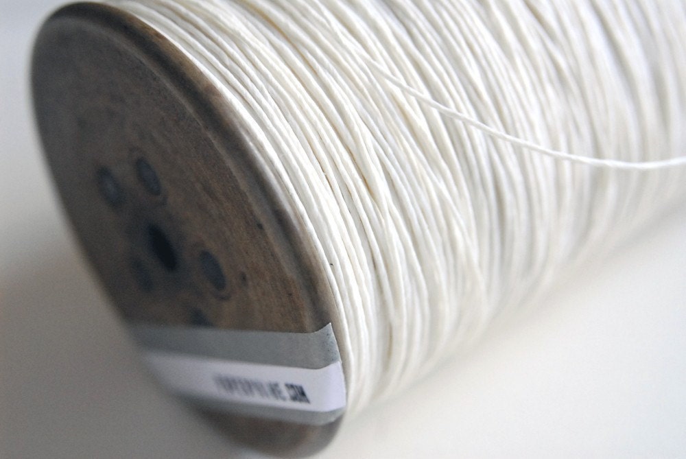 Strong White Paper Twine on a Vintage Bobbin