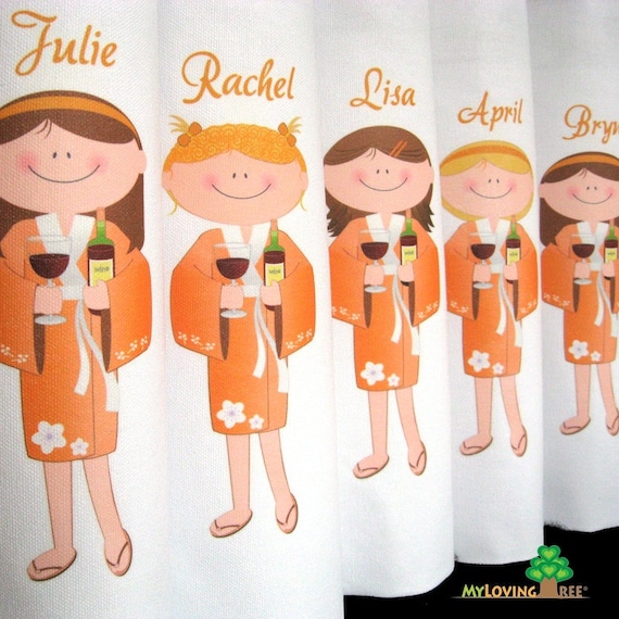 Personalized bridal party gifts bags bridal shower party give away favors for bridesmaids or Junior bridesmaids Il_570xn