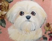 Shih Tzu Coin Purse Cell Phone Case Hand Painted