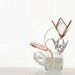 Beveled Stained Glass Flower Cyclamen 3D Love Handmade OOAK