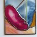 Stained Glass Panel Bud Vase Agate Geode Wall Vase Pink Blue Sun Catcher Handmade OOAK