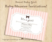 Baby Shower Party Invitation - Sweet Baby Girl - Printable digital file Il_170x135