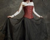 Chryseis Sparkle Fairy Skirt in Organza and Lace - Custom Elegant Gothic Clothing and Dark Romantic Couture
