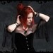 Gossamer Mesh Fairy Top / Shirt with Tied Bell Sleeves - Custom Elegant Gothic Clothing and Dark Romantic Couture