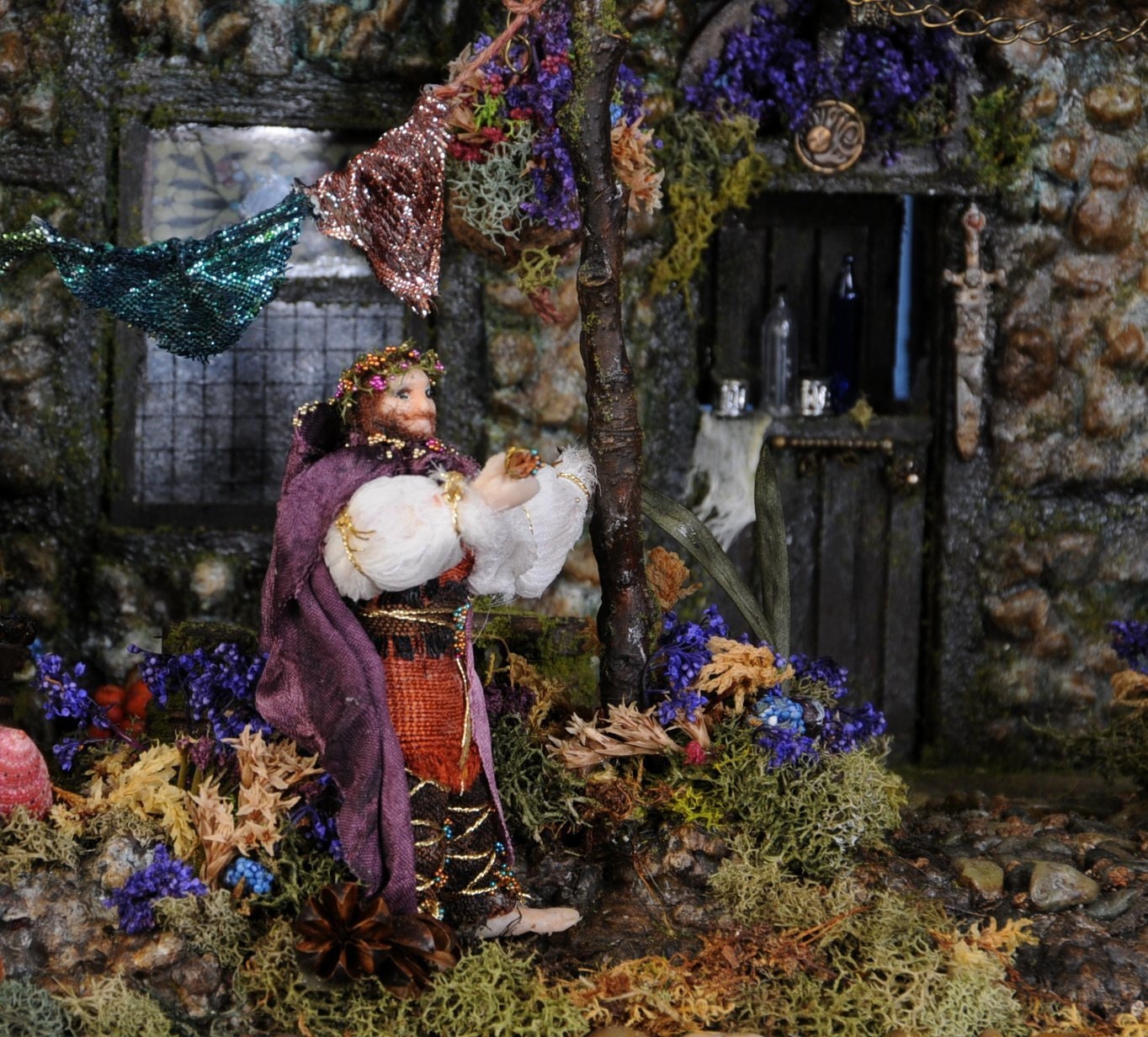 Moon Under Water   An Enchanting  Pixie Tavern Fantasy Dollhouse  in Half Scale For Commission