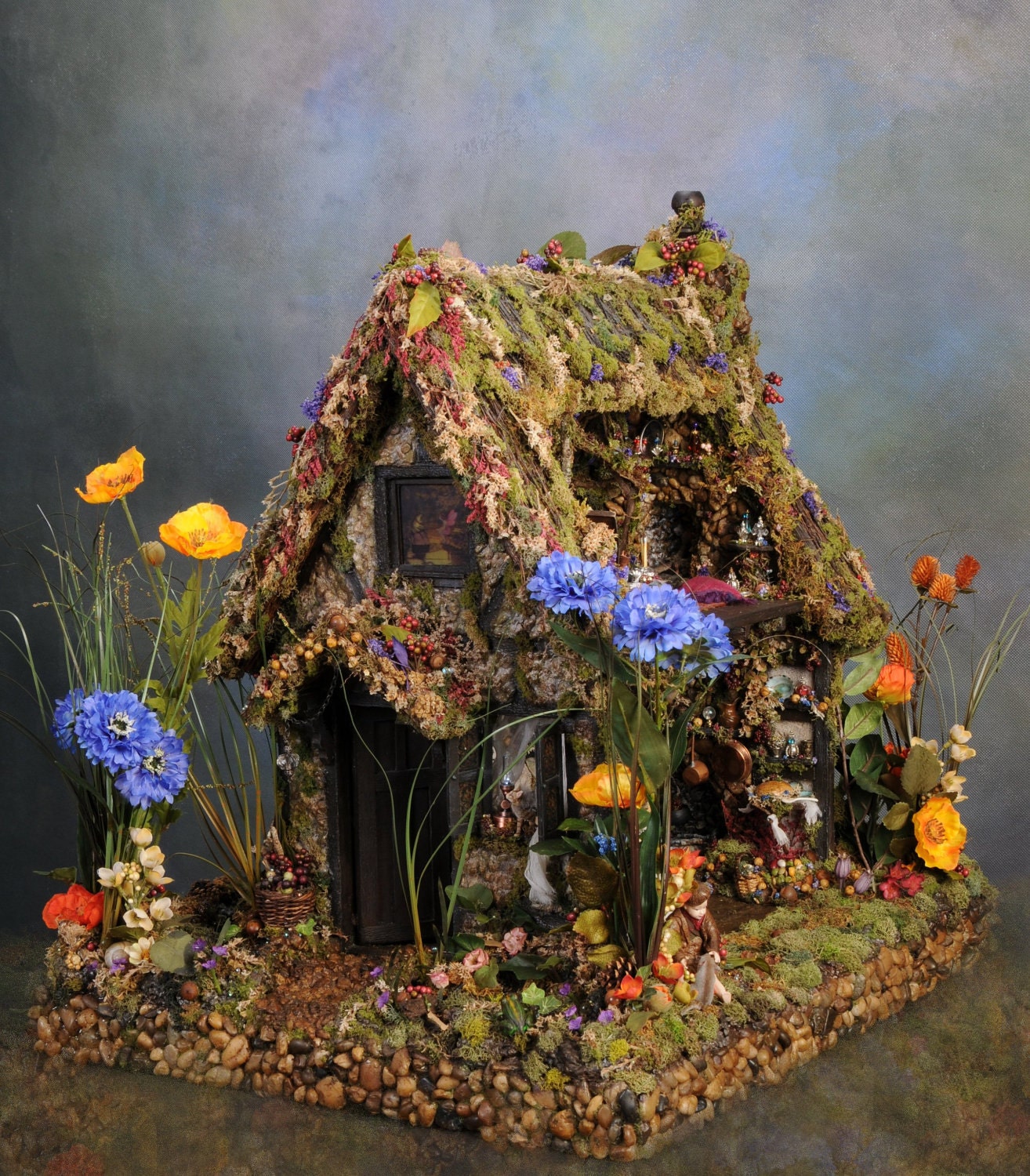 Fairy Dollhouse Oen's Refuge Magical Fairy Tale Fantasy Dollhouse Sculpture