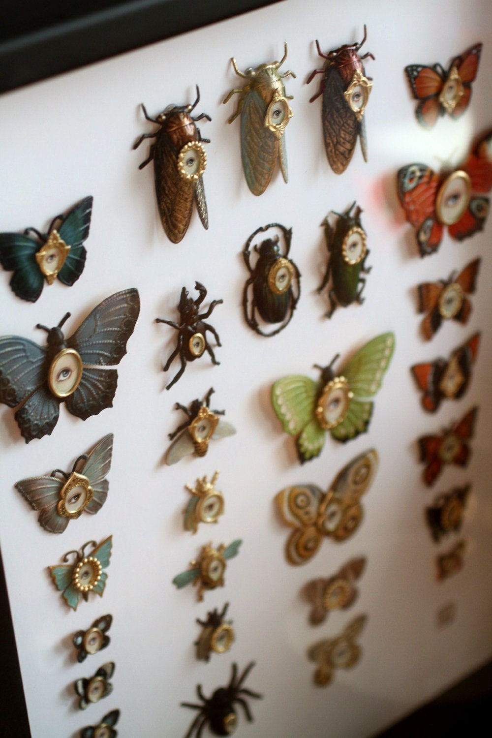 Reserved for Marie - Cabinet of Curiosities Specimen no. 1 - The Curious Collection - original 3D insect paintings by Mab Graves