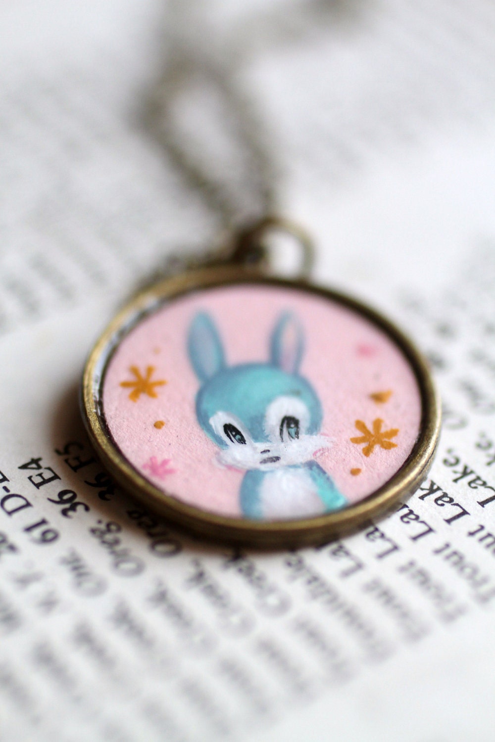 Cutie Kawaii Bunny - original cameo by Mab Graves