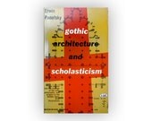 Elaine Lustig book cover design, 1957. "Gothic Architecture and Scholasticism" by Erwin Panofsky