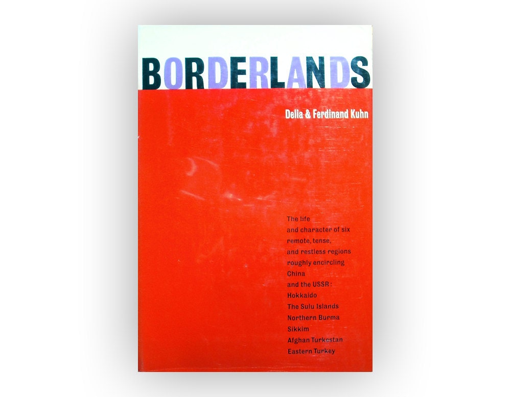 Paul Rand book cover design, 1962. "Borderlands" by Delia & Ferdinand Kuhn.