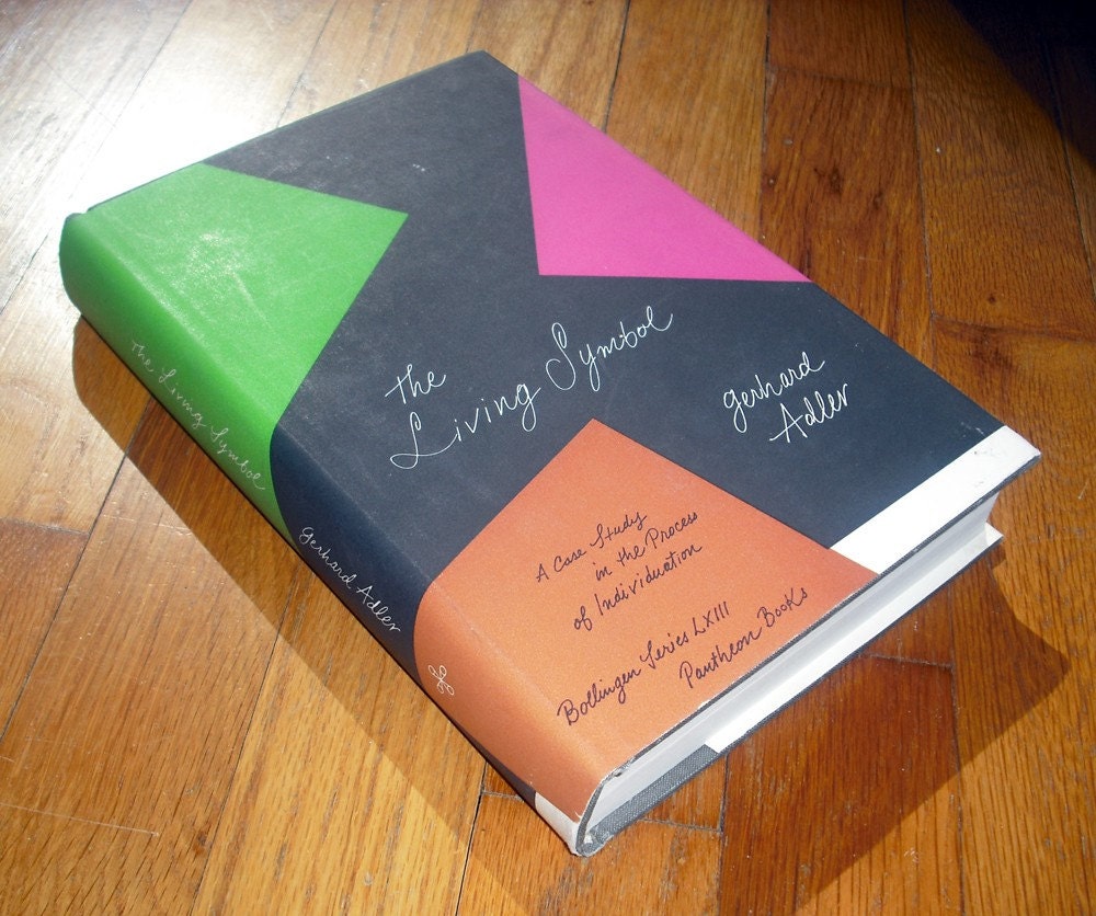 Paul Rand book cover design, 1961. "The Living Symbol" by Gerhard Adler.