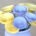 18 Yellow and Grey Flowers, Alternative Paper Centerpiece