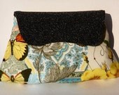 The nature themed Clutch with sparkling black flap