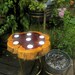 7 Tea lights Cedar Candle holder-Candle Holder large cedar slab flower