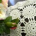 Vintage Wagon Wheel Crochet Placemat or Centerpiece in Off White 7690