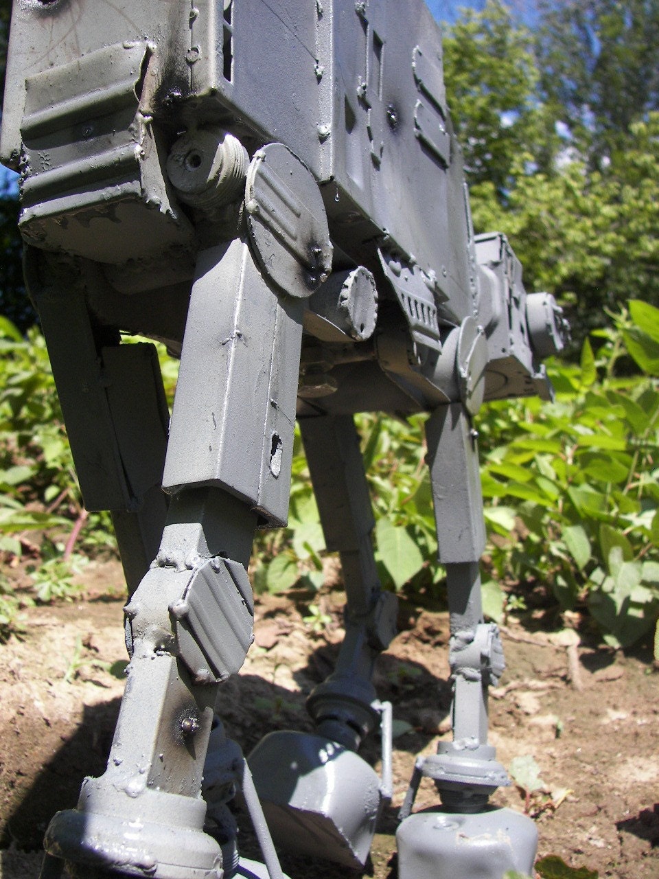 Imperial Walker (AT-AT) from recycled computer parts