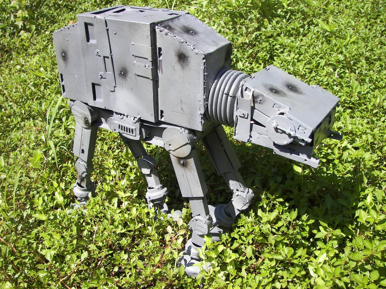 Imperial Walker (AT-AT) from recycled computer parts
