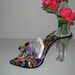 high heel business card holder and bud vase