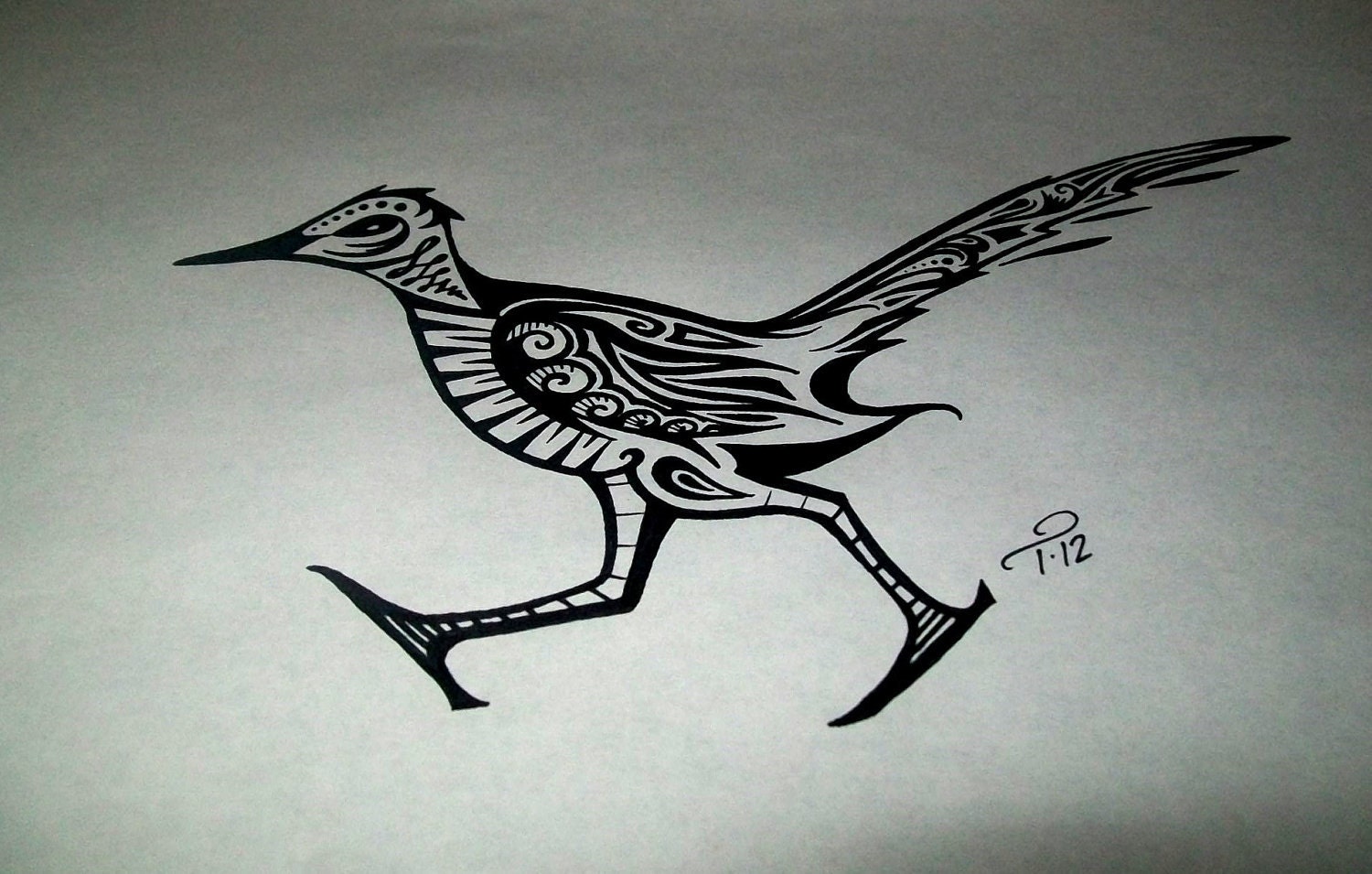 Custom Ink Drawing Black & White Commissioned Artwork GREAT TATTOO Designs