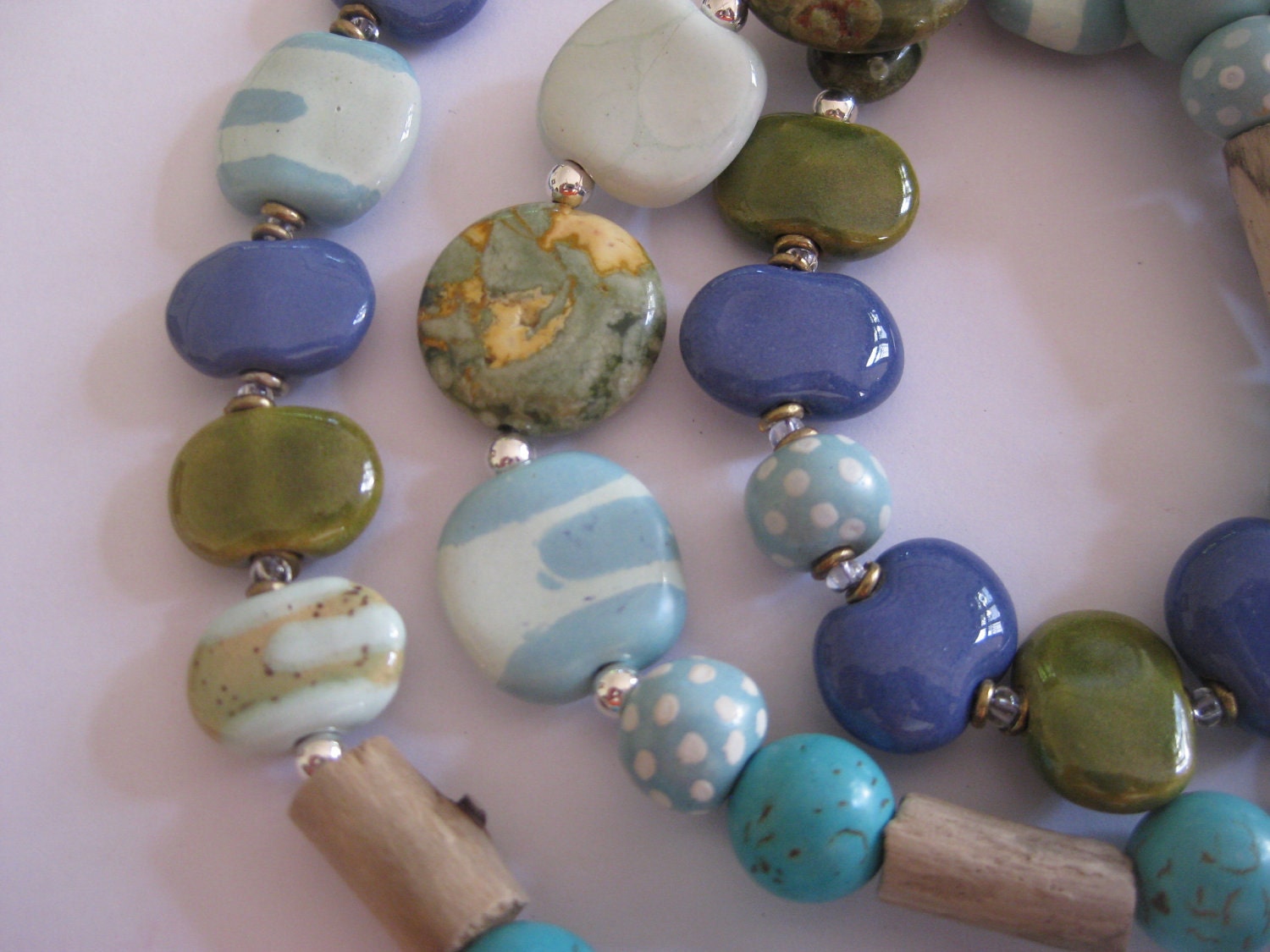 Beaded Necklace, RESERVED FOR FRANCOISE