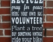 Family Rules Sign - Make A Difference Typography Word Art in Black