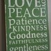 Fruit of the Spirit Typography Word Art - Makes a wonderful Wedding, Anniversary or House Warming Gift
