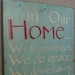 In Our Home - Whimsical Family Rules - Typography Word Art
