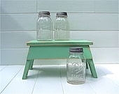 Vintage Style Step Stool No. 2 in Jadite Handmade by Circle Creek Home
