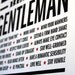 Gentleman Rules Print - 11x17