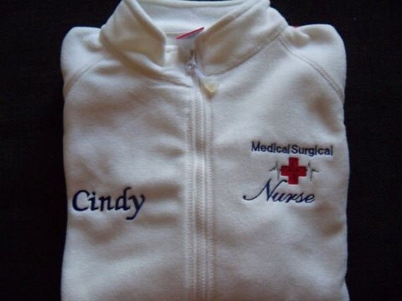 jacket nurse fleece embroidered surgical medical registered favorites revisit later