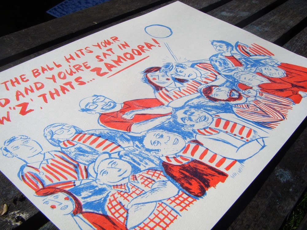 Zamora risograph print