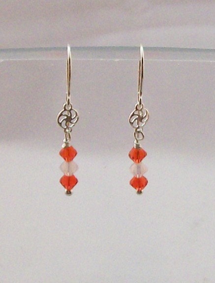 Swarovski and Sterling Silver Earrings