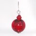 Red Glass Lampwork Earrings