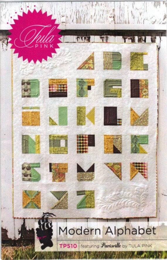 Tula Pink Modern Alphabet Quilt Pattern FREE By LolaPinkFabrics