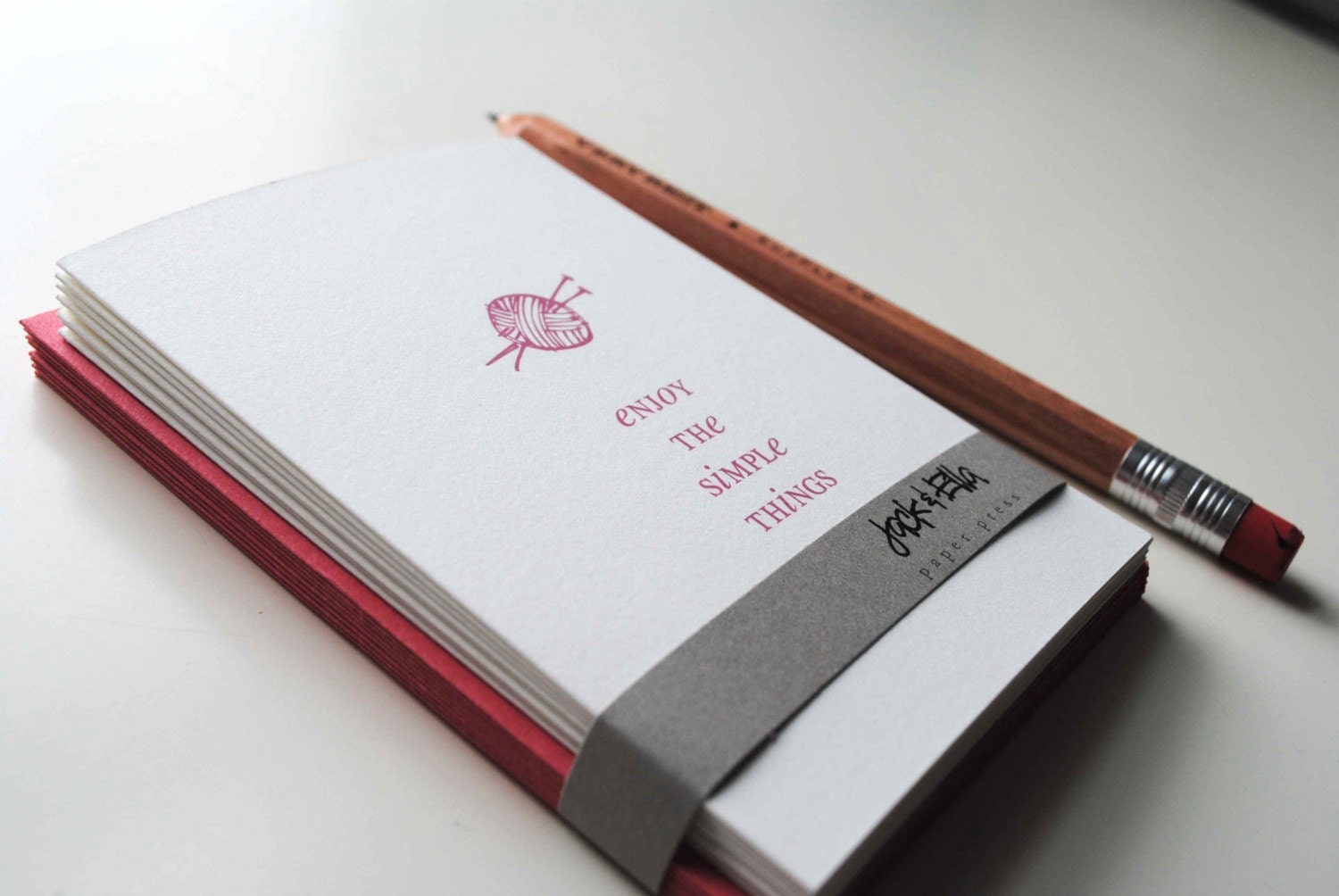 knitting knotes - blank notecards