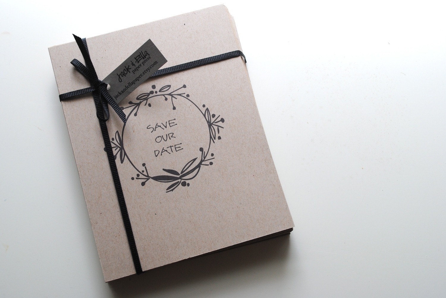 Earthy and Economical Save the Date Postcards - set of 40