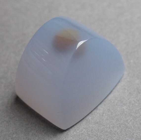 Blue Ice Agate with Polka Dot Freeform Cabochon by