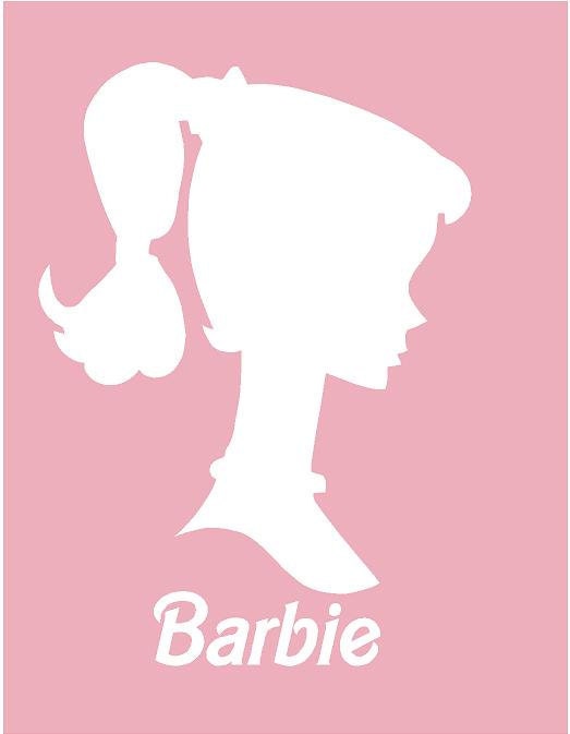 Vintage BARBIE 22x31 Chic Baby Nursery Teen Girl Vinyl Wall Lettering Words Quotes Decals Art Custom