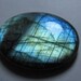 so - gorgeous - nice quality - full flashy strong fire - labradorite - oval shape - cabochon - huge size - 31x41 mm