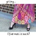 Sweet 70s QUILTED POPPY and DAISY Print MAXI Skirt